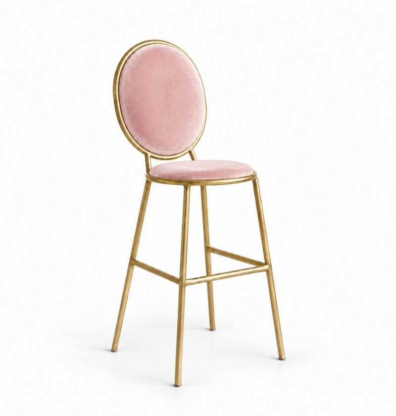Ghế Shell Bar - Nhung Hồng Đào