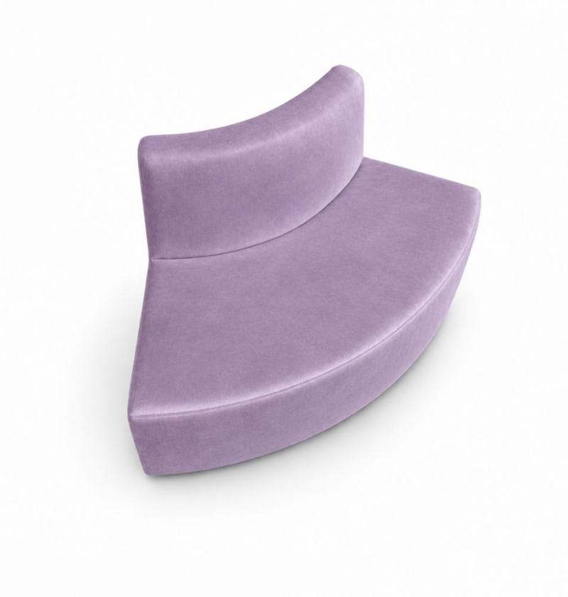 Sofa Module Lưng Nhỏ - Nhung Tím Lilac