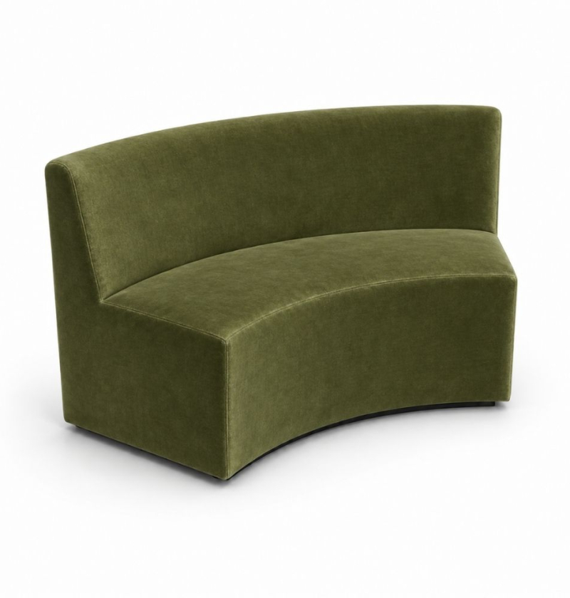 Sofa Module Lưng Lớn - Nhung Xanh Olive