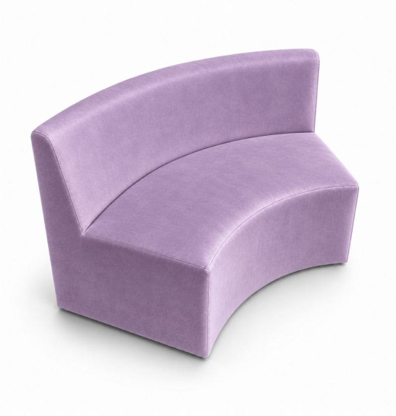 Sofa Module Lưng Lớn - Nhung Tím Lilac